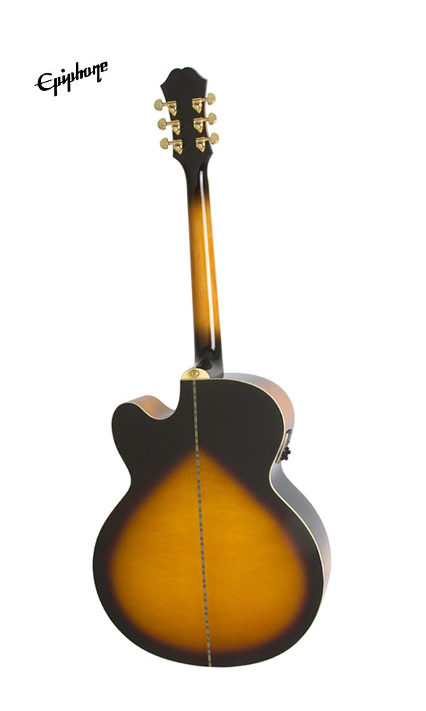 Epiphone J-200 EC Studio Acoustic-Electric Guitar - Vintage Sunburst