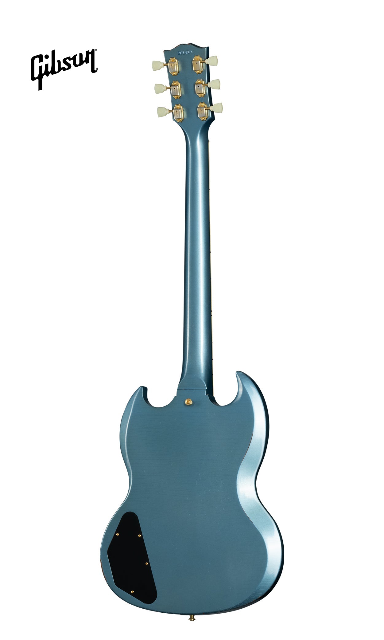 GIBSON 1964 SG STANDARD REISSUE WITH MAESTRO VIBROLA LIGHT AGED ELECTRIC GUITAR - ANTIQUE PELHAM BLUE