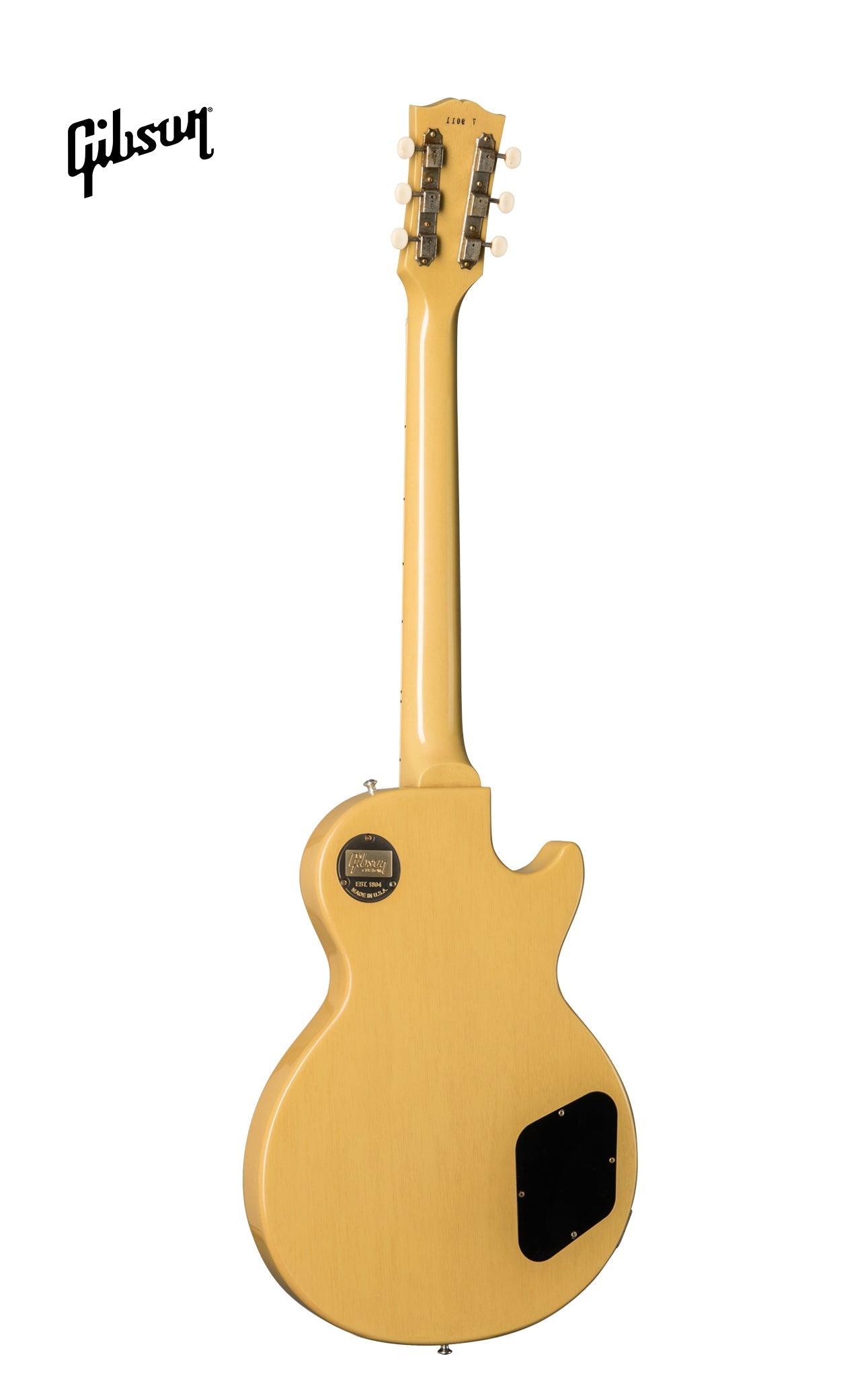 GIBSON 1957 LES PAUL SPECIAL SINGLE CUT REISSUE VOS LEFT-HANDED ELECTRIC GUITAR - TV YELLOW
