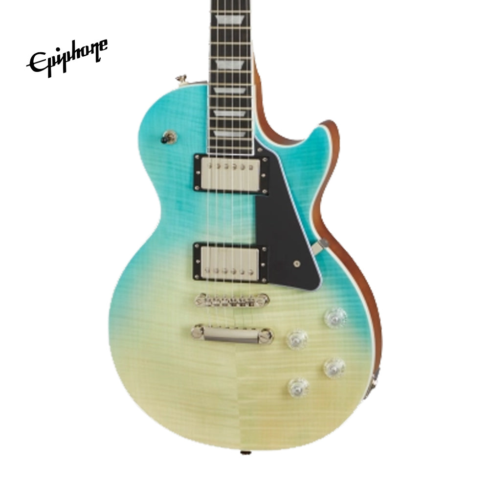 Epiphone Les Paul Modern Figured Electric Guitar - Caribbean Blue Fade