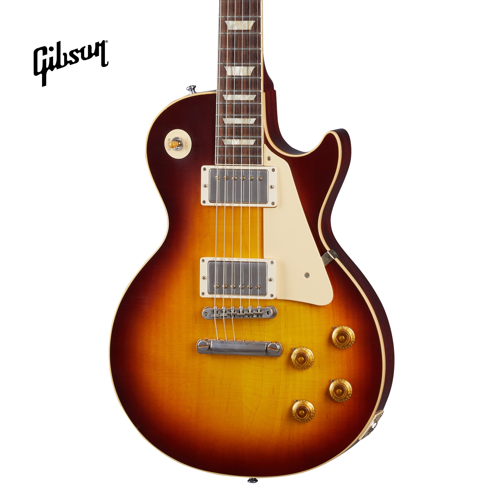 GIBSON 1958 LES PAUL STANDARD REISSUE ULTRA LIGHT AGED ELECTRIC GUITAR - BOURBON BURST