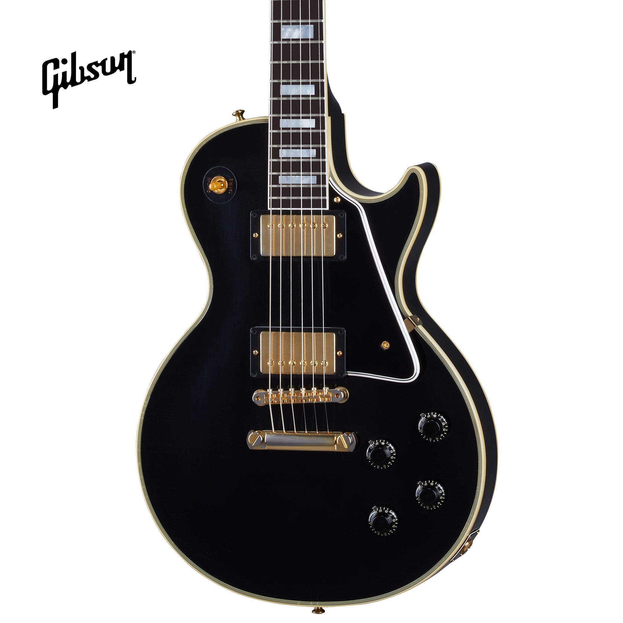 GIBSON 1957 LES PAUL CUSTOM REISSUE 2-PICKUP ULTRA LIGHT AGED ELECTRIC GUITAR - EBONY