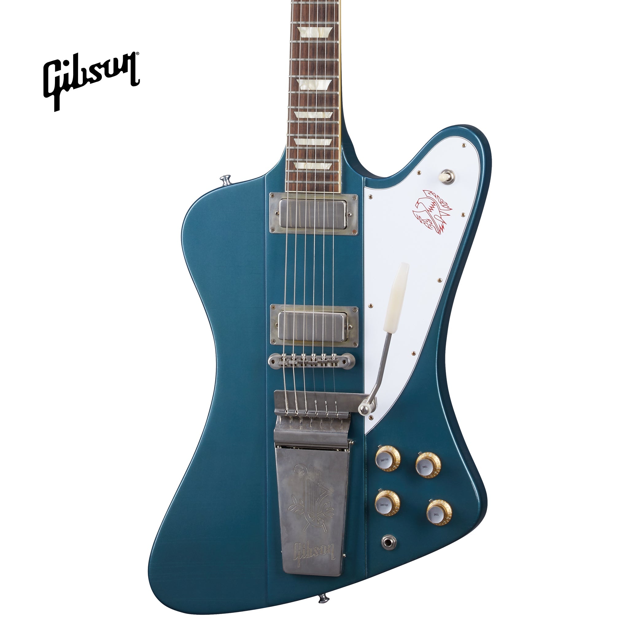 GIBSON 1963 FIREBIRD V WITH MAESTRO VIBROLA ULTRA LIGHT AGED ELECTRIC GUITAR - PELHAM BLUE