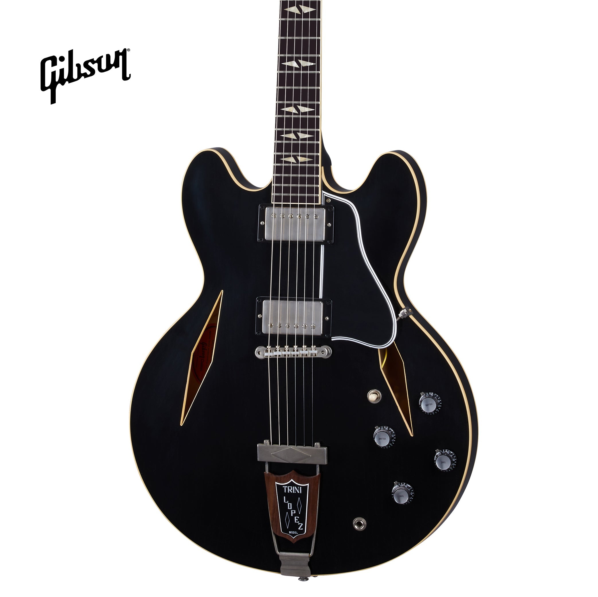 GIBSON 1964 TRINI LOPEZ STANDARD REISSUE ULTRA LIGHT AGED SEMI-HOLLOWBODY ELECTRIC GUITAR - EBONY