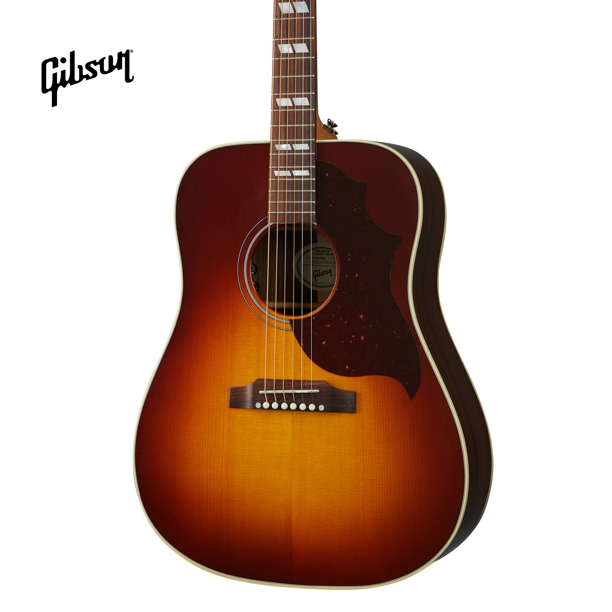 GIBSON HUMMINGBIRD STUDIO ROSEWOOD ACOUSTIC-ELECTRIC GUITAR - ROSEWOOD BURST