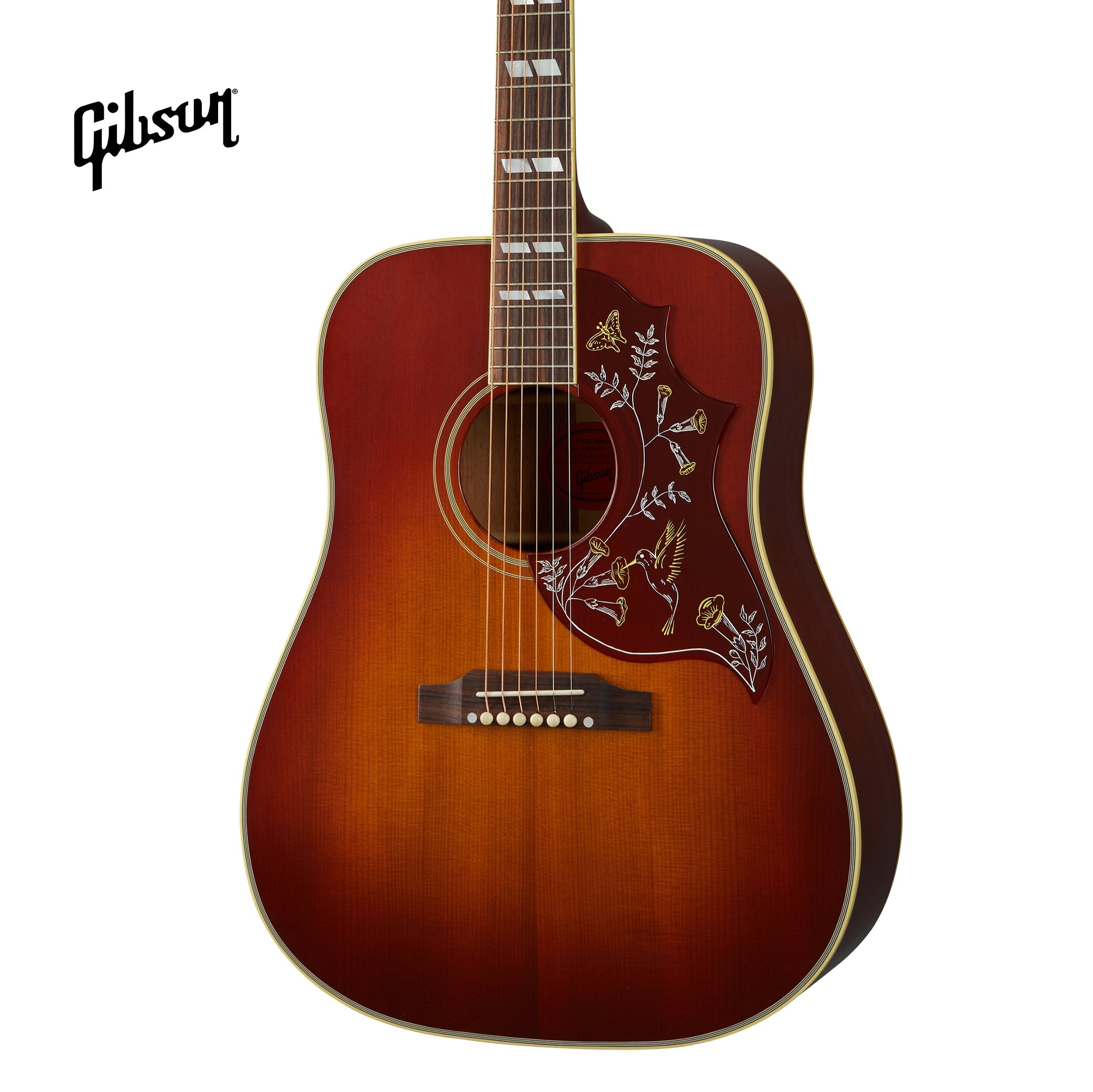 GIBSON 1960 HUMMINGBIRD ACOUSTIC GUITAR, FIXED BRIDGE - HERITAGE CHERRY SUNBURST