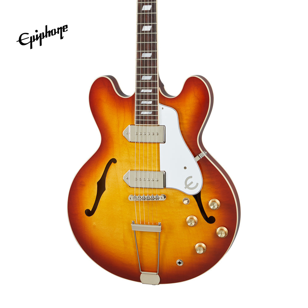 Epiphone USA Casino Hollowbody Electric Guitar, Case Included Royal