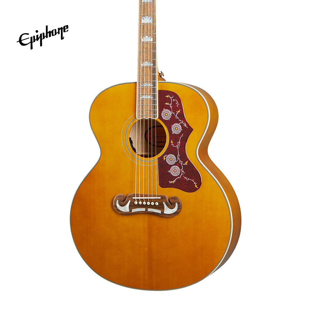 Epiphone J-200 Acoustic-Electric Guitar - Aged Natural Antique Gloss