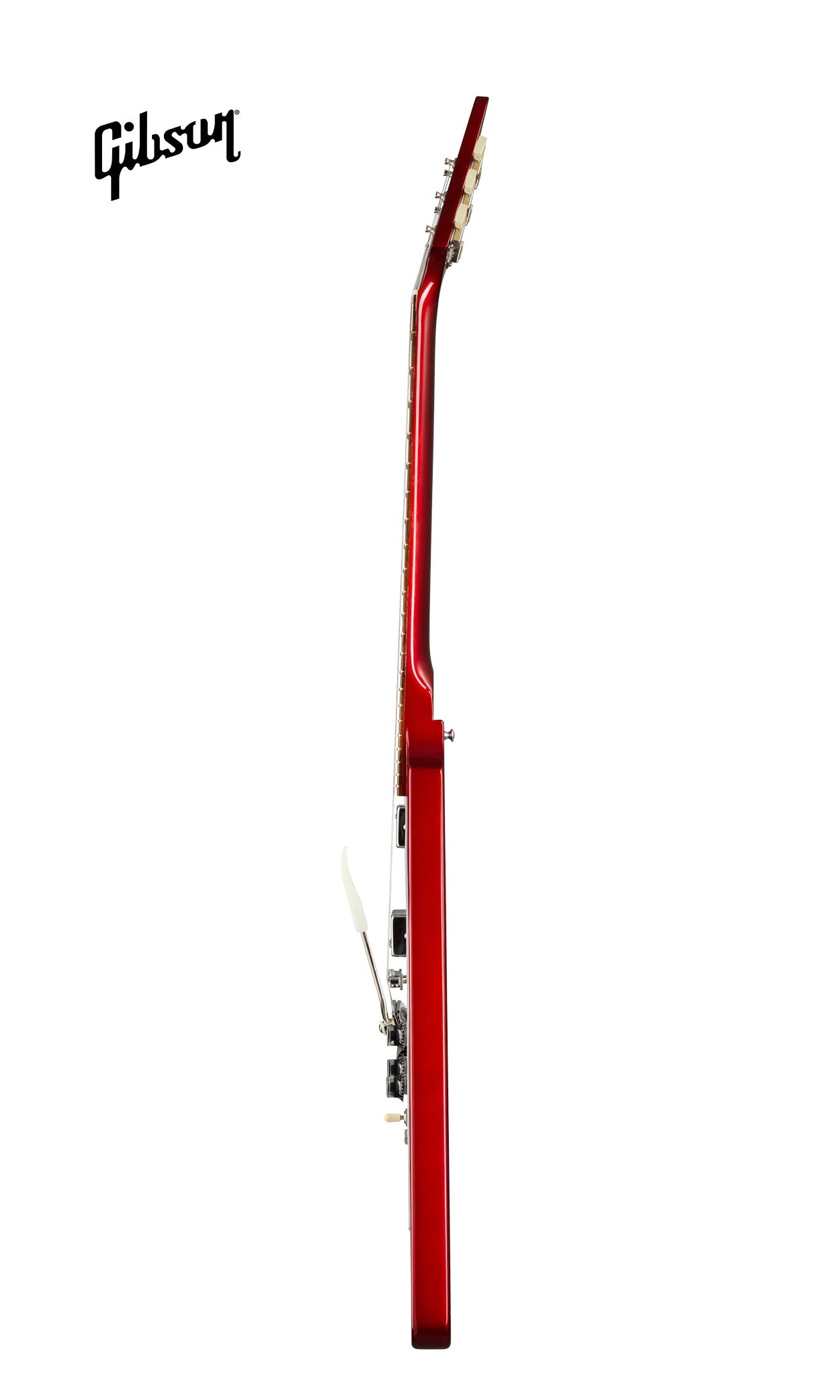 GIBSON 1967 MAHOGANY FLYING V REISSUE WITH MAESTRO VIBROLA GLOSS ELECTRIC GUITAR - SPARKLING BURGUNDY