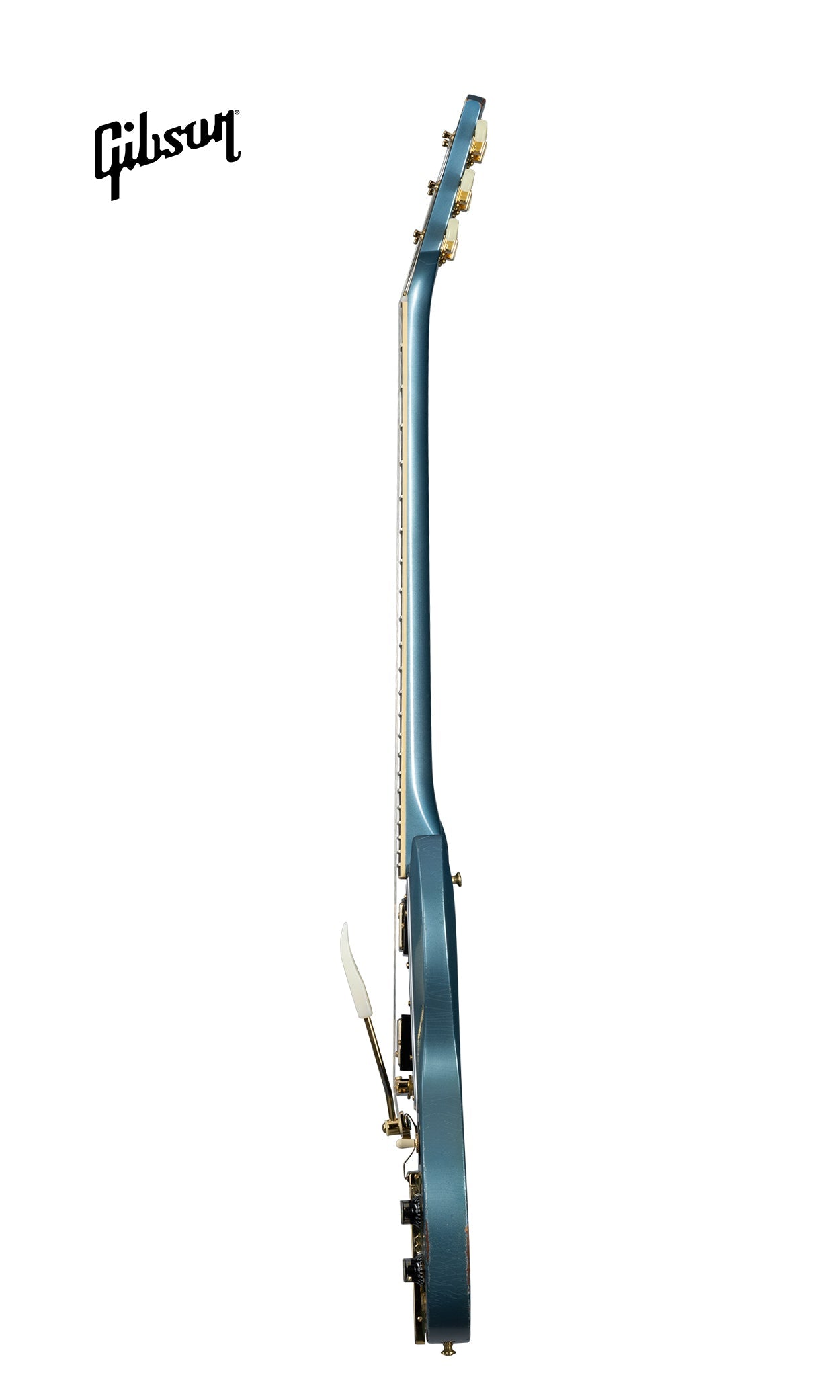 GIBSON 1964 SG STANDARD REISSUE WITH MAESTRO VIBROLA LIGHT AGED ELECTRIC GUITAR - ANTIQUE PELHAM BLUE