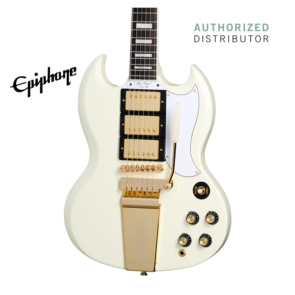 (Epiphone Inspired by Gibson Custom) Epiphone 1963 SG Custom Electric Guitar - Classic White