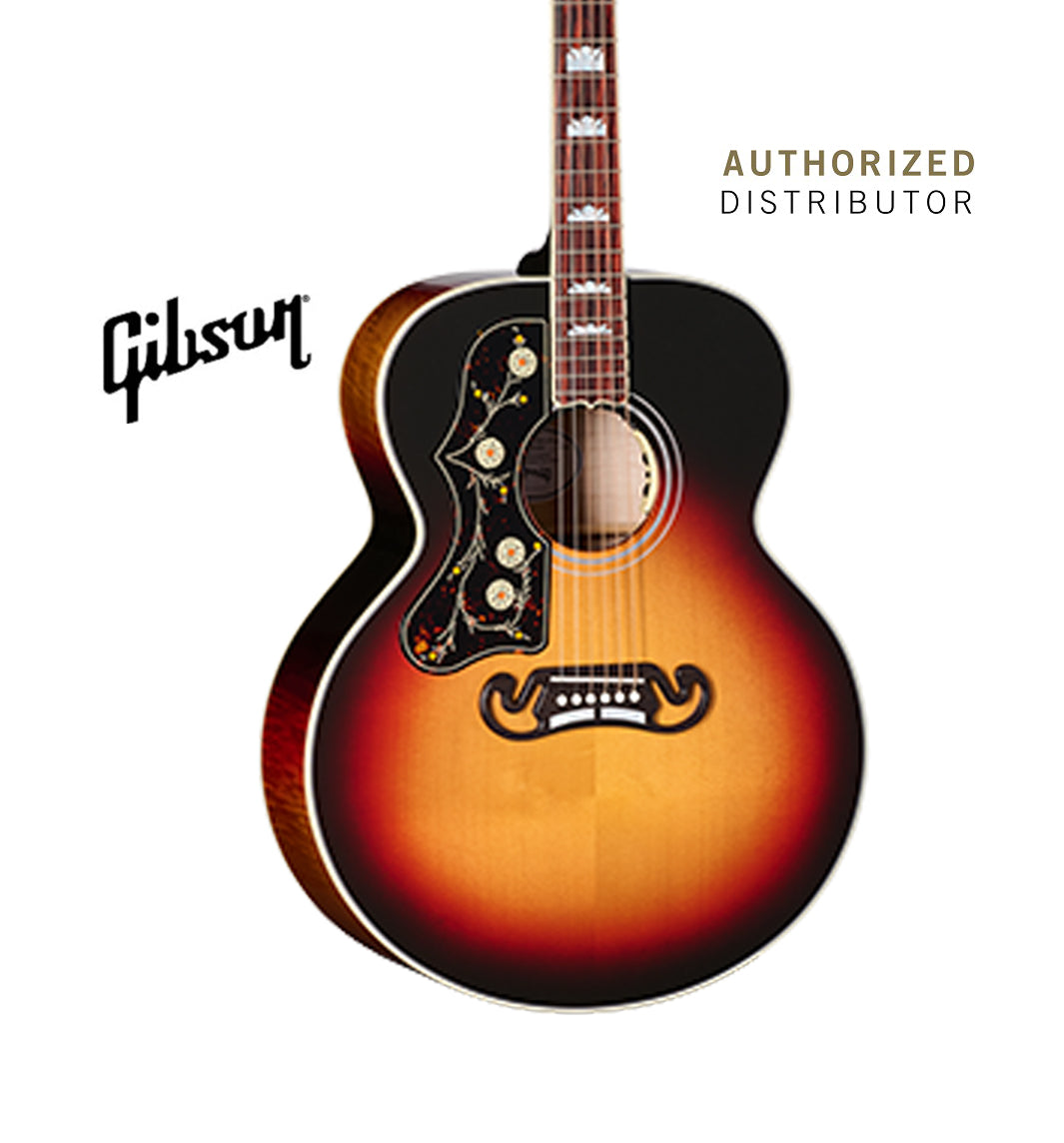 GIBSON ACOUSTIC SJ-200 STANDARD MAPLE LEFT-HANDED ACOUSTIC-ELECTRIC GUITAR - TRI-BURST
