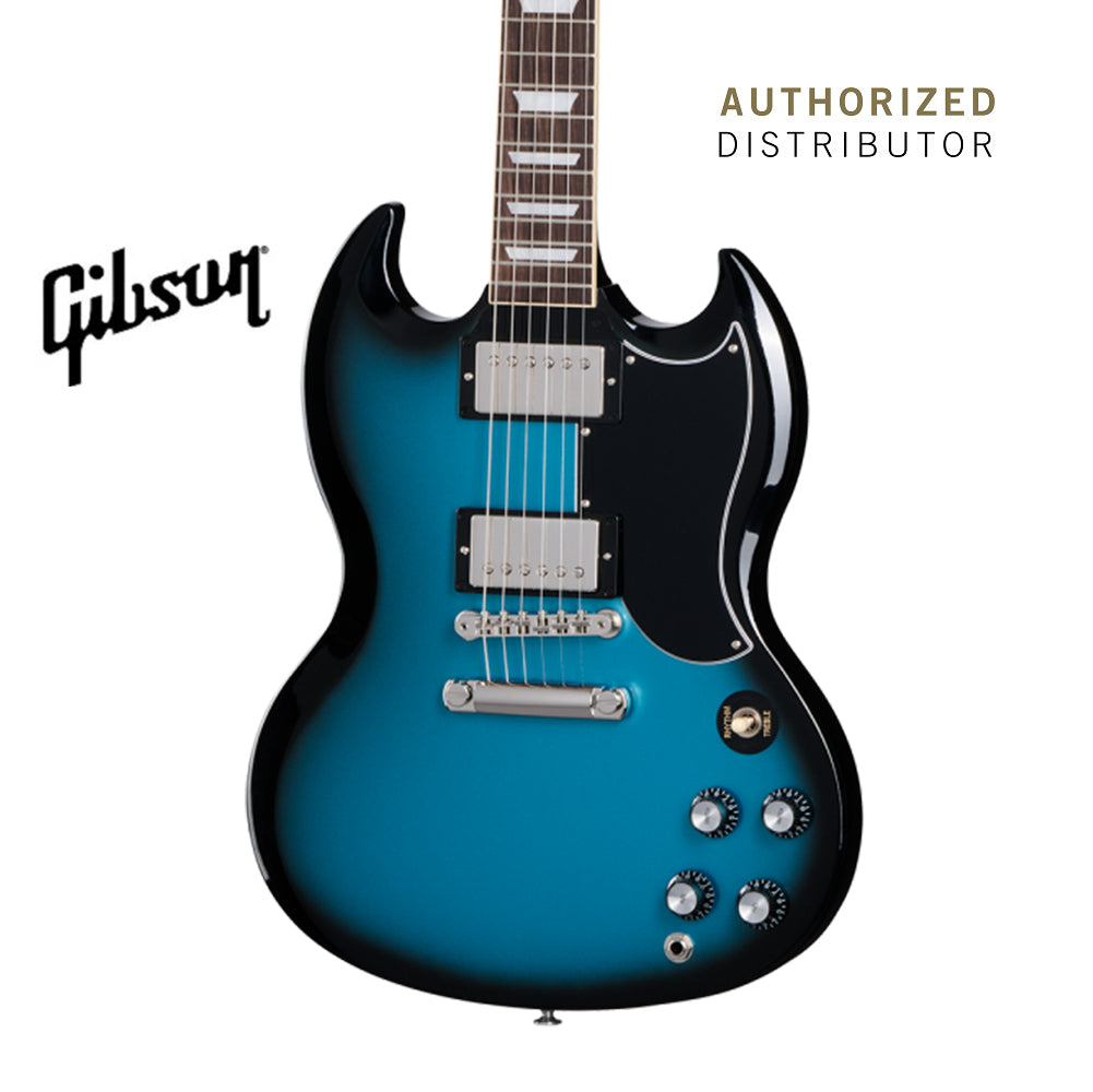 GIBSON SG STANDARD '61 STOPBAR ELECTRIC GUITAR - PELHAM BLUE BURST