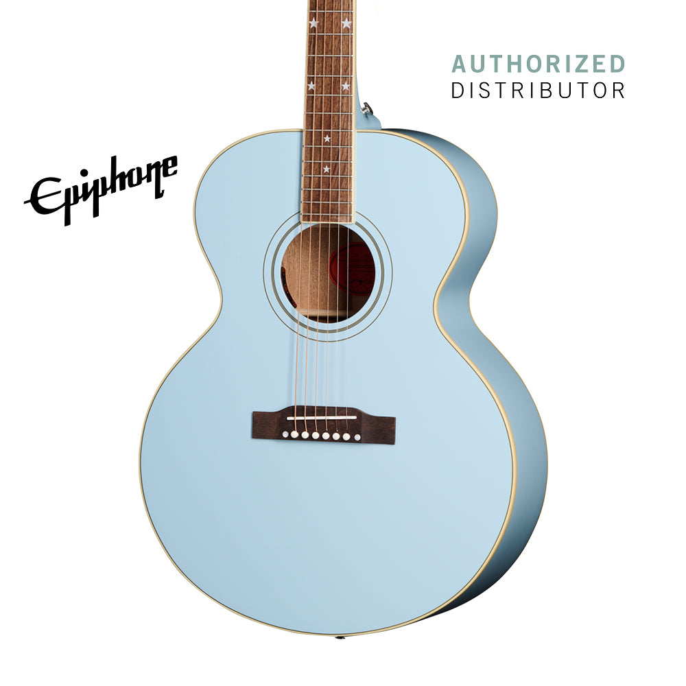 (Epiphone Inspired by Gibson Custom) Epiphone J-180 LS Acoustic-Electric Guitar - Frost Blue