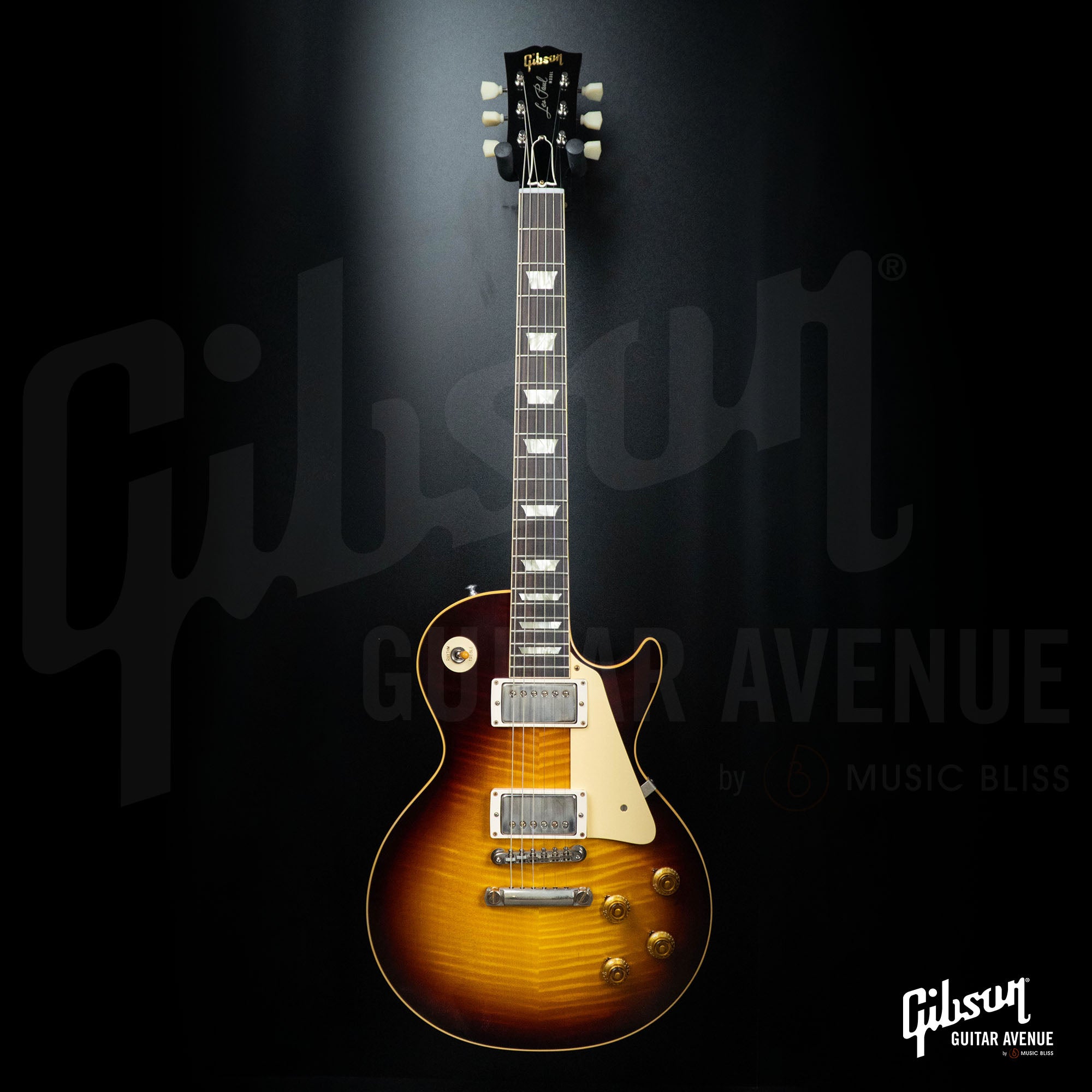 GIBSON MALAYSIA EXCLUSIVE MADE TO MEASURE 1959 LES PAUL STANDARD REISSUE VOS ELECTRIC GUITAR - KENTUCKY BOURBON FADE - NH (HANDPICKED TOP)