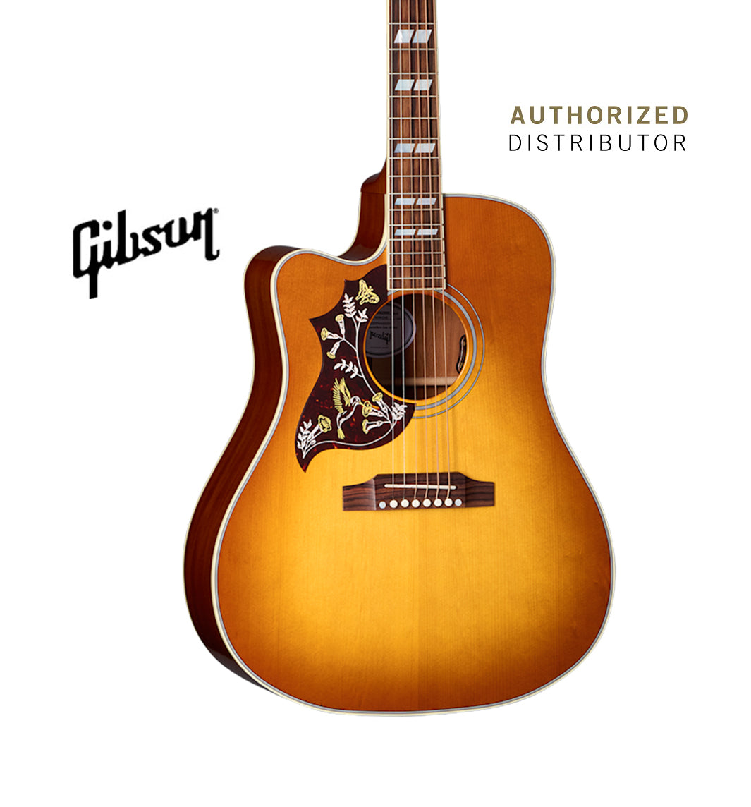 GIBSON ACOUSTIC HUMMINGBIRD STANDARD EC LEFT-HANDED ACOUSTIC-ELECTRIC GUITAR - HERITAGE CHERRY SUNBURST