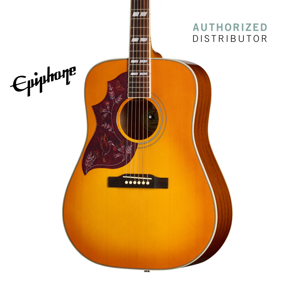 Epiphone Hummingbird Studio Left-handed Acoustic-electric Guitar - Heritage Cherry Sunburst
