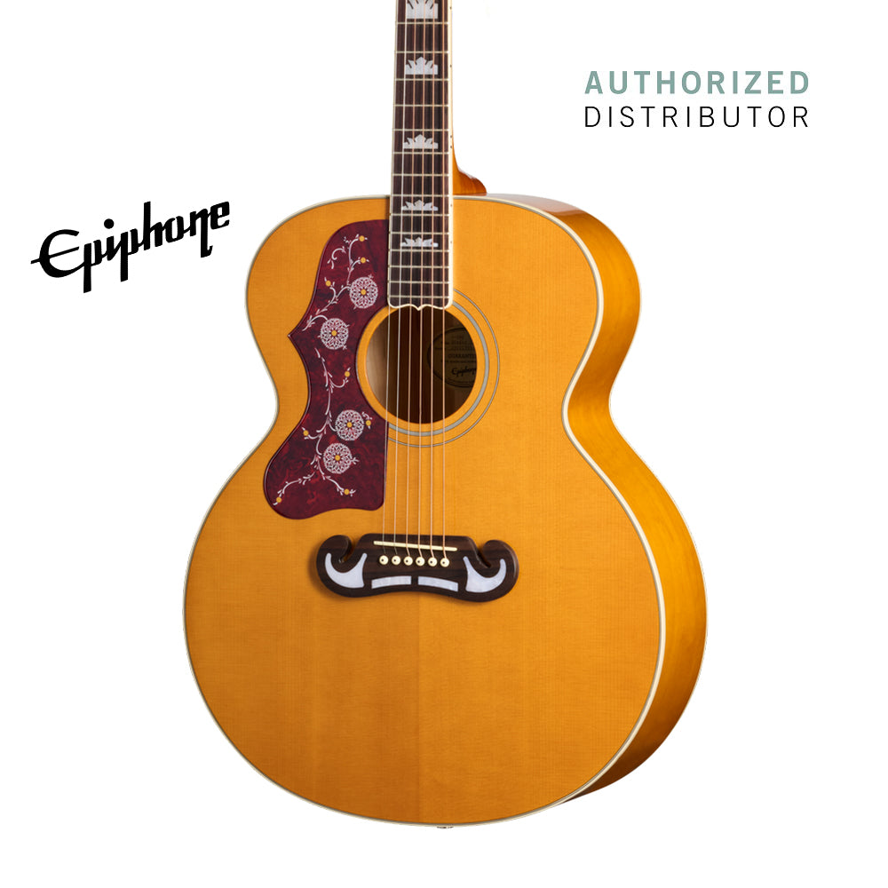 Epiphone J-200 Studio Left-handed Acoustic-electric Guitar - Antique Natural