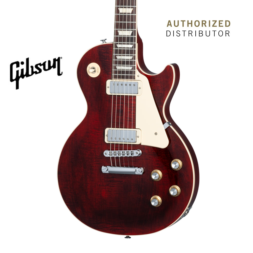 GIBSON LES PAUL DELUXE 70S ELECTRIC GUITAR - WINE RED