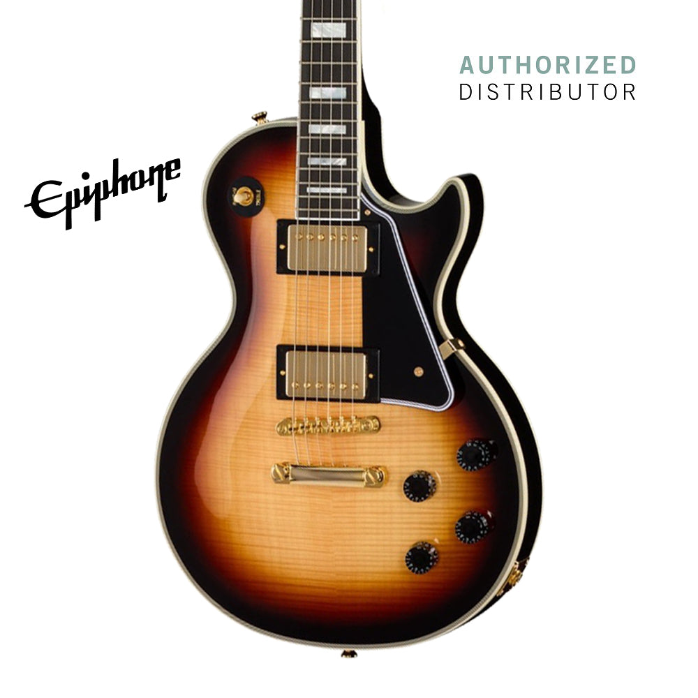 Epiphone Inspired by Gibson Custom Les Paul Custom Electric Guitar - Sedona Burst