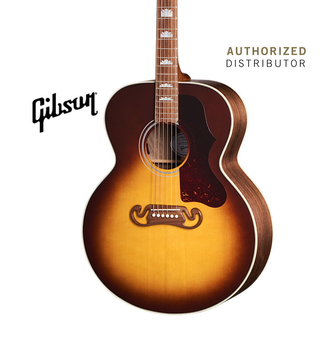 GIBSON ACOUSTIC SJ-200 STUDIO WALNUT ACOUSTIC-ELECTRIC GUITAR - WALNUT BURST WITH GLOSS TOP
