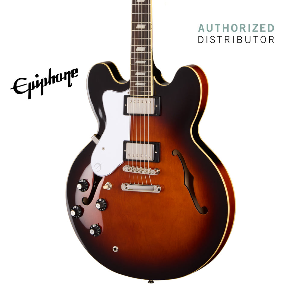 Epiphone Bonehead Riviera Left-handed Electric Guitar - Dark Tobacco Sunburst