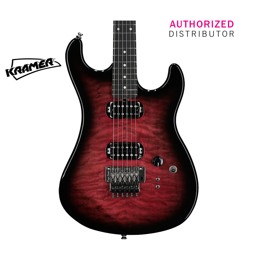 Kramer The 84 HH Quilt Electric Guitar with Premium Bag - Magenta
