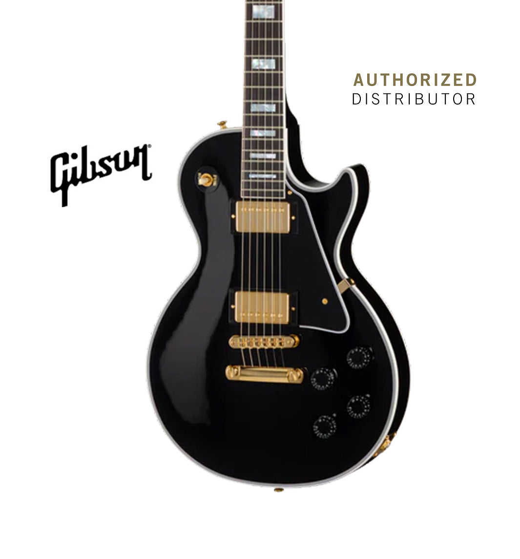 GIBSON CUSTOM LES PAUL CUSTOM LONG SCALE ELECTRIC GUITAR - EBONY
