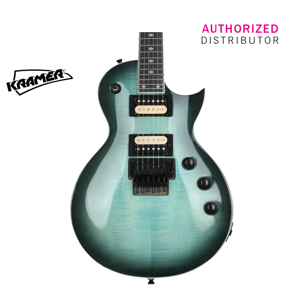 Kramer Assault Figured Electric Guitar with Premium Bag - Caribbean Blue Perimeter