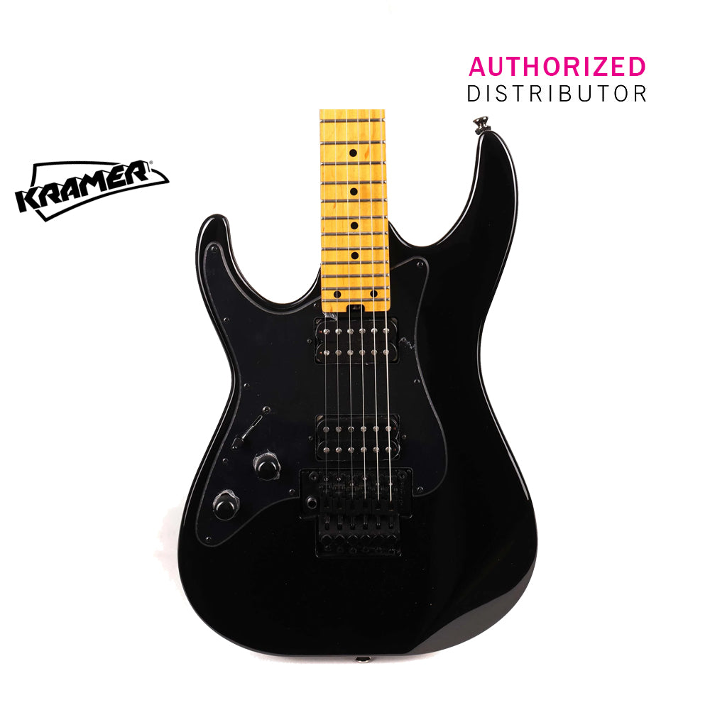Kramer Volante HHFR Left-handed Electric Guitar with Premium Bag - Intruder Black