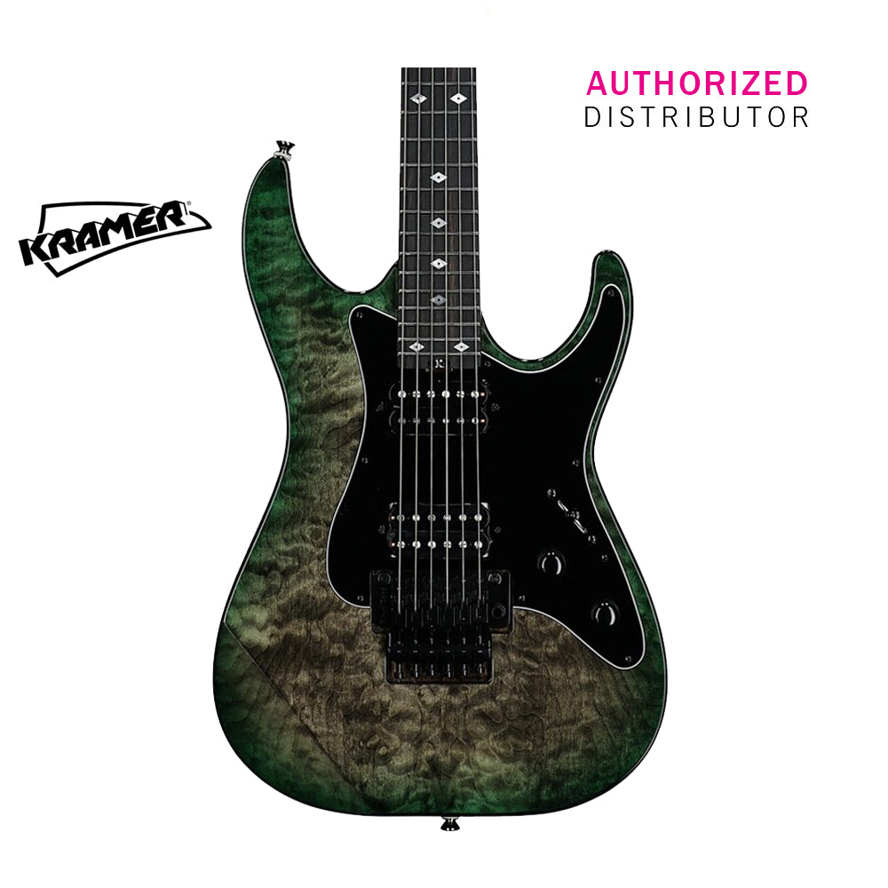 Kramer Volante Quilt HHFR Electric Guitar with Premium Bag - Ultramarine Burst