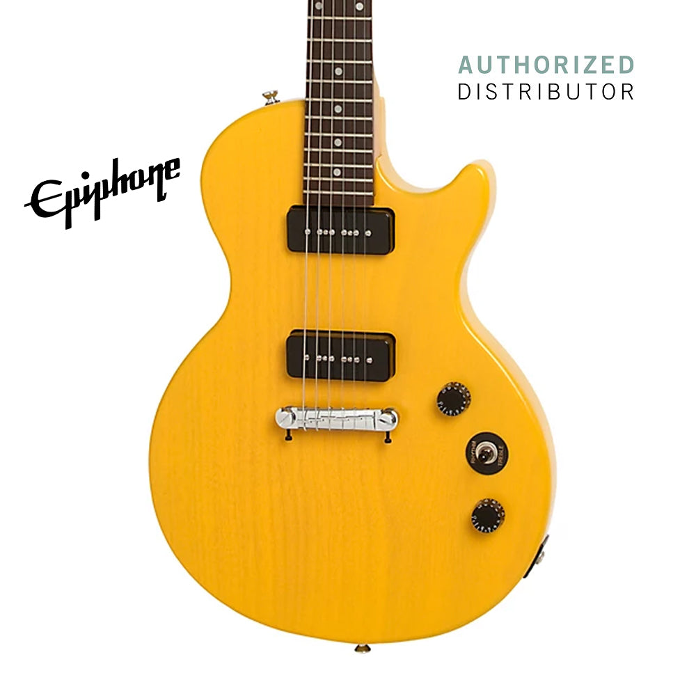 Epiphone Ltd Ed Les Paul Special-I P90 Best Beginner Electric Guitar - Worn Yellow