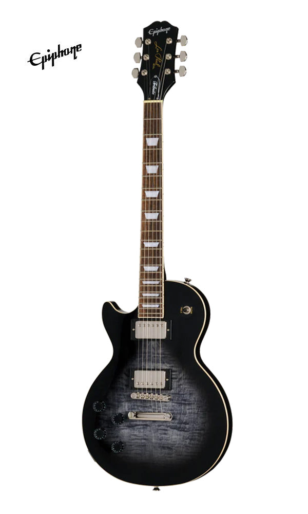 Epiphone Les Paul Tribute Plus Left-handed Electric Guitar - Transparent Ebony