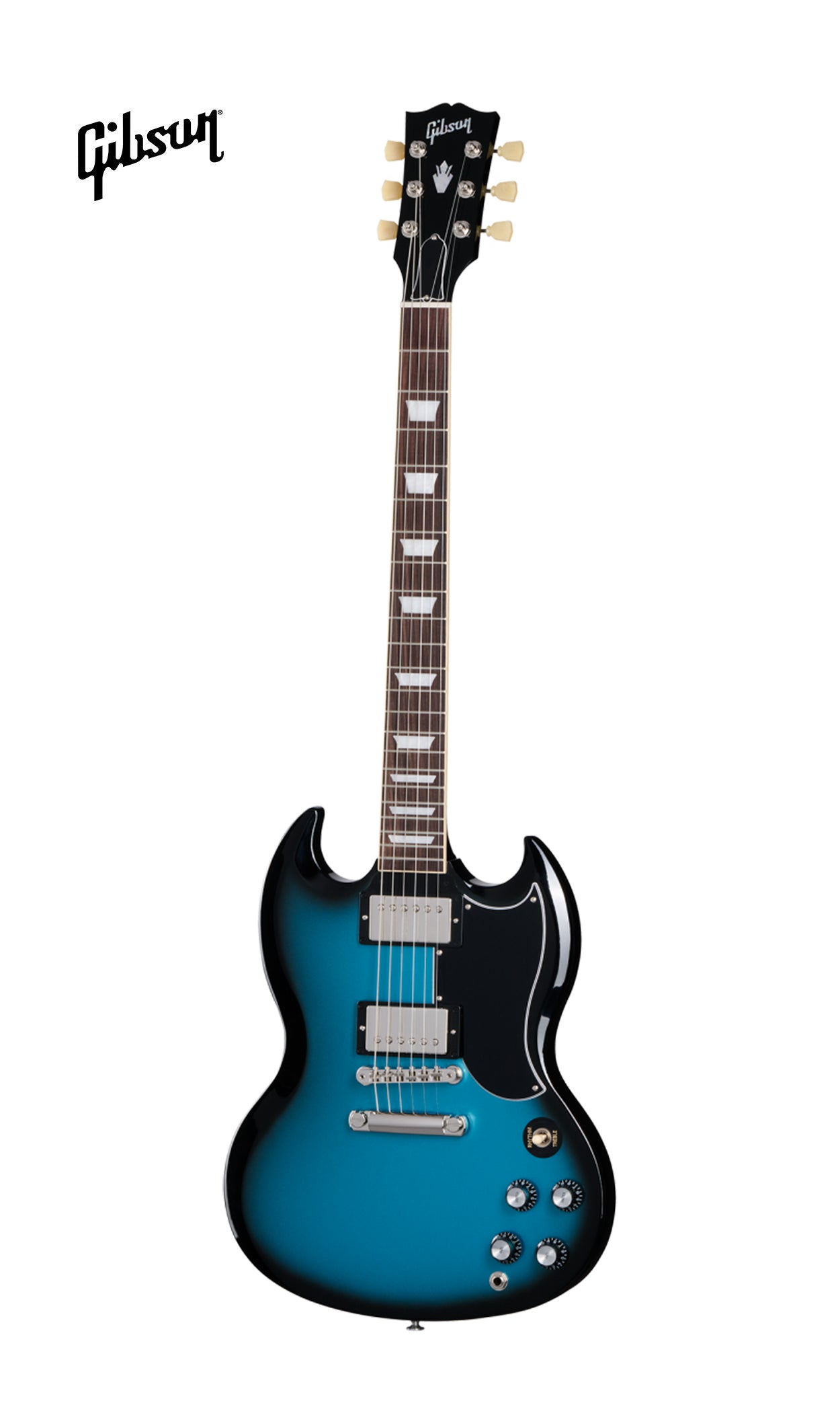 GIBSON SG STANDARD '61 STOPBAR ELECTRIC GUITAR - PELHAM BLUE BURST