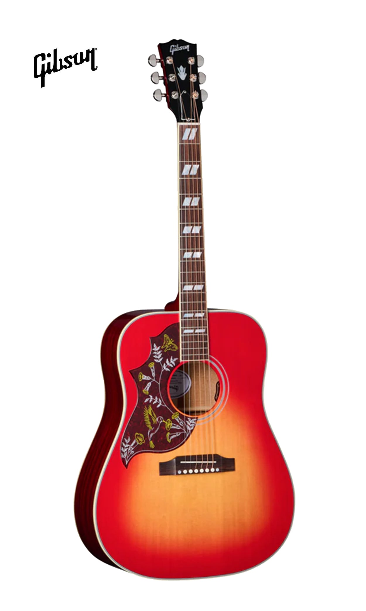 GIBSON ACOUSTIC HUMMINGBIRD STANDARD LEFT-HANDED ACOUSTIC-ELECTRIC GUITAR - VINTAGE CHERRY SUNBURST