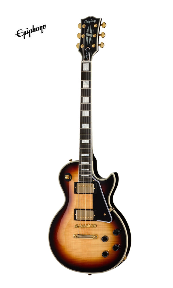 Epiphone Inspired by Gibson Custom Les Paul Custom Electric Guitar - Sedona Burst