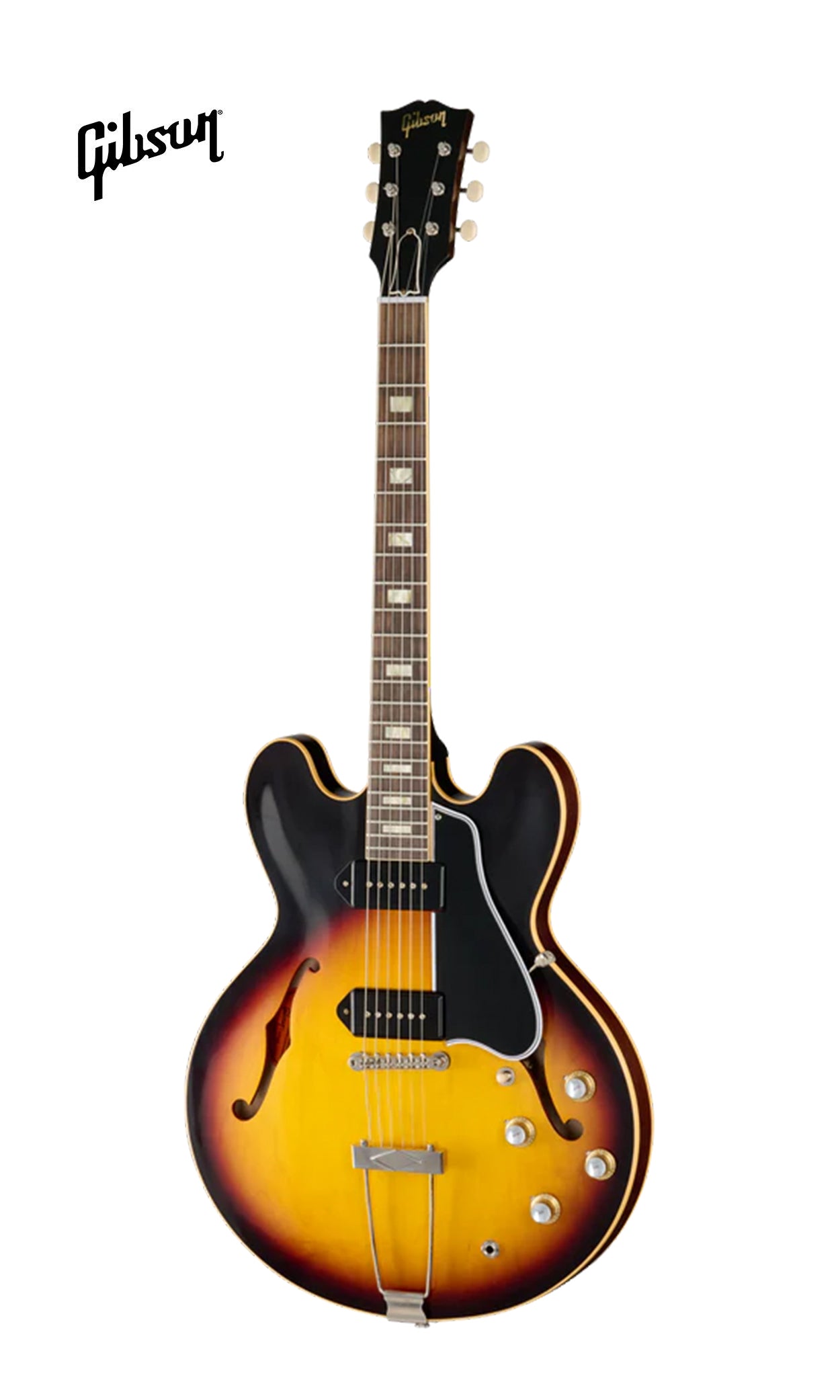 GIBSON CUSTOM 1962 ES-330 REISSUE ELECTRIC GUITAR - VINTAGE BURST, VOS