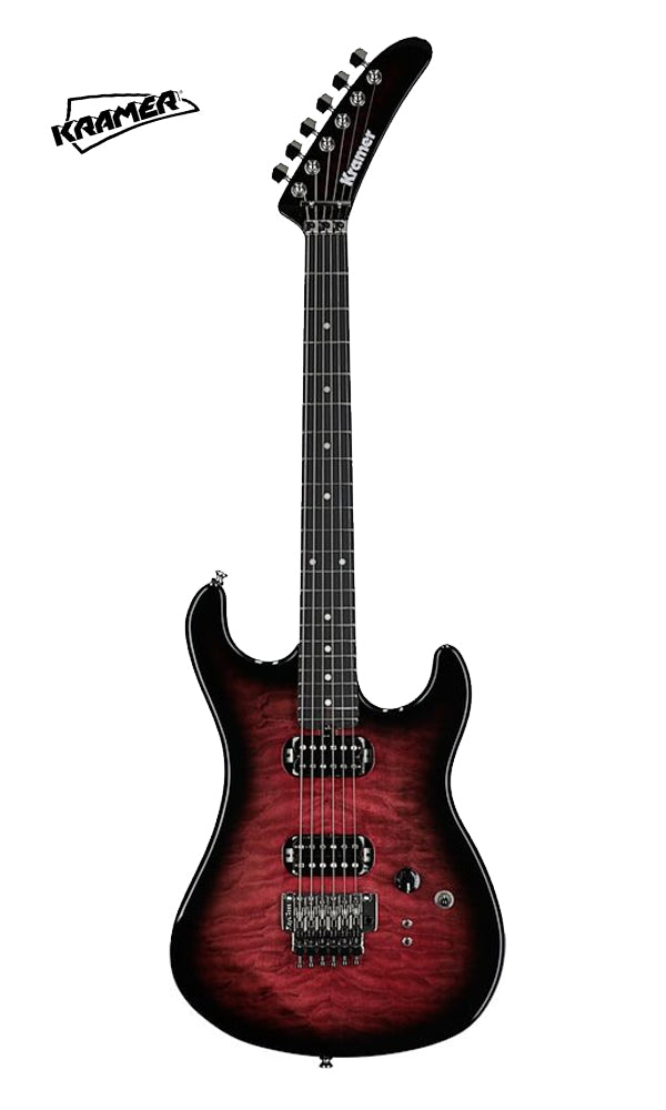 Kramer The 84 HH Quilt Electric Guitar with Premium Bag - Magenta
