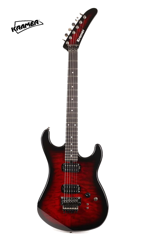 Kramer The 84 HH Quilt Electric Guitar with Premium Bag - Red Burst