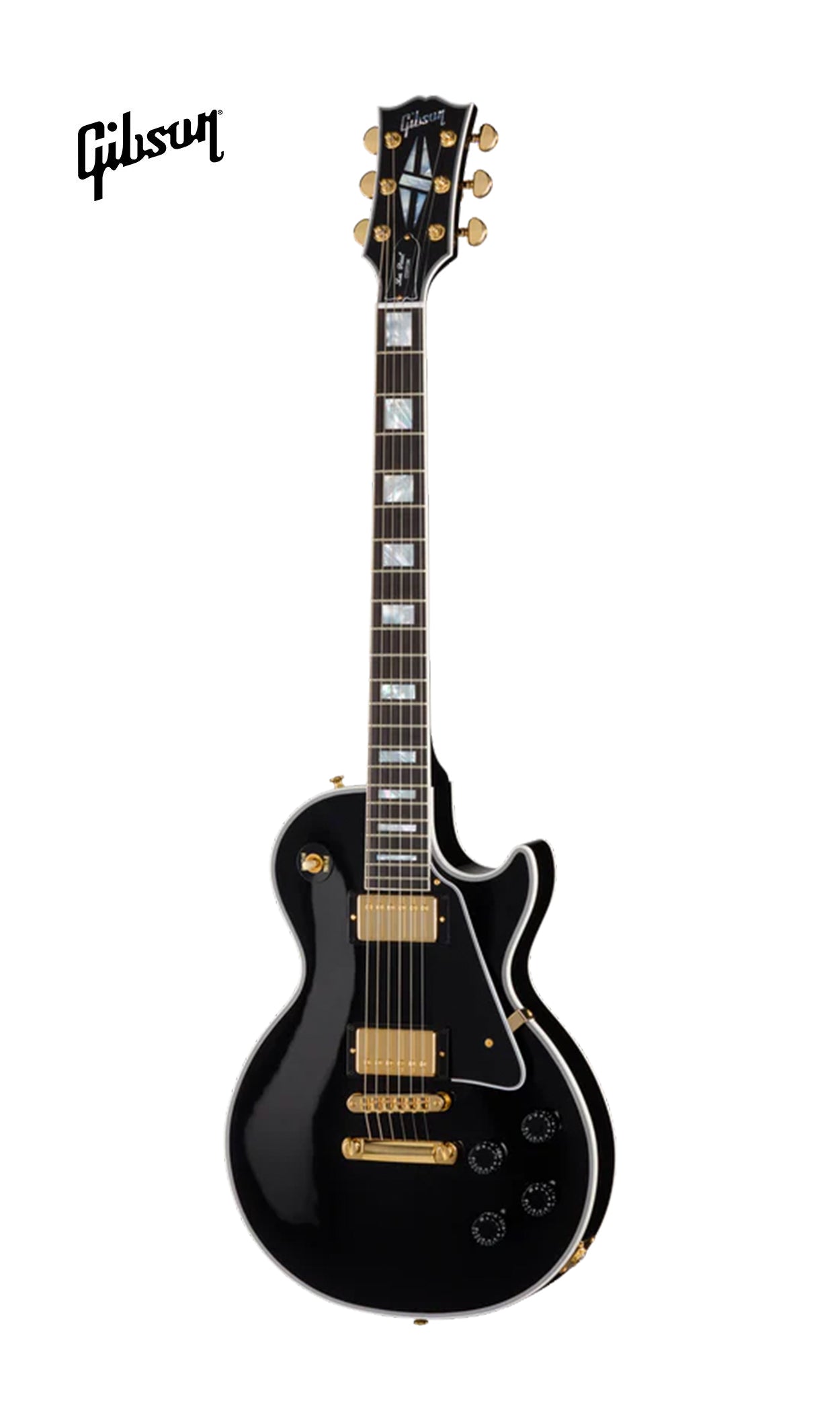 GIBSON CUSTOM LES PAUL CUSTOM LONG SCALE ELECTRIC GUITAR - EBONY
