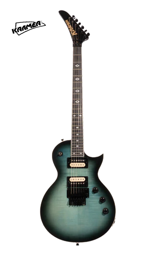 Kramer Assault Figured Electric Guitar with Premium Bag - Caribbean Blue Perimeter