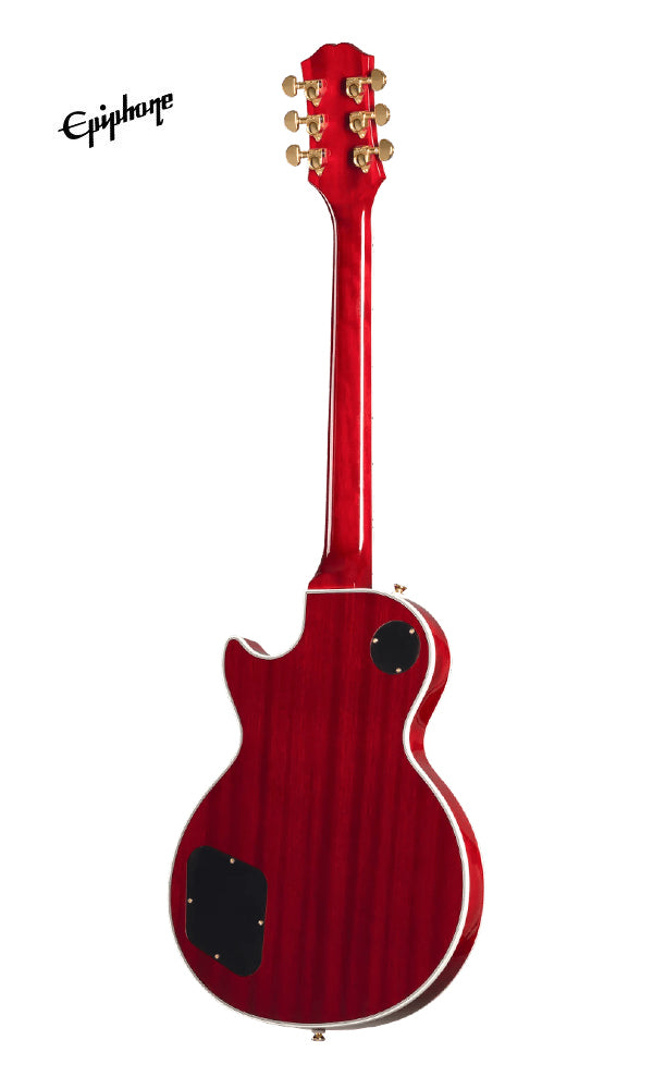 Epiphone Les Paul Custom Figured Electric Guitar with Premium Gig Bag - Heritage Cherry Sunburst