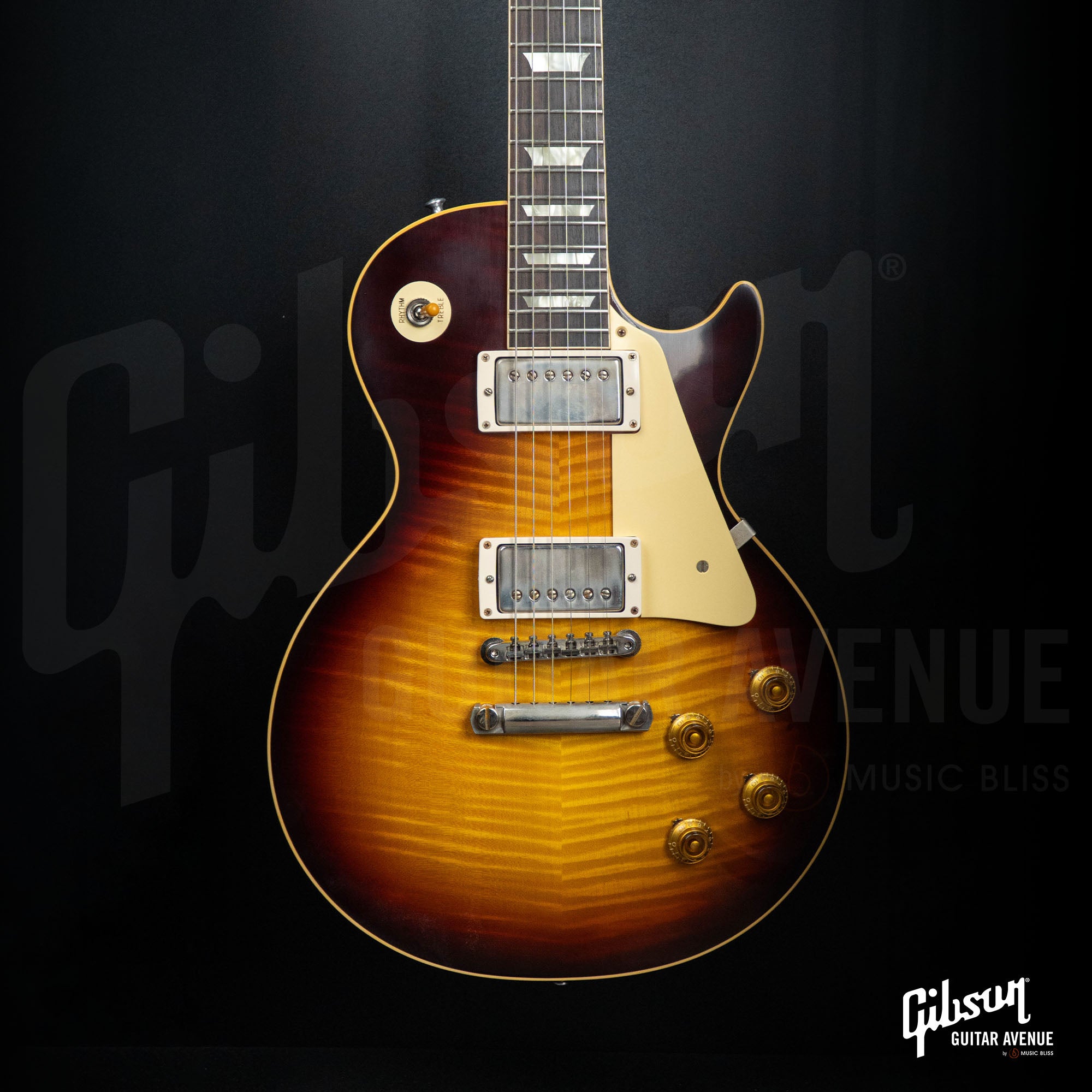 GIBSON MALAYSIA EXCLUSIVE MADE TO MEASURE 1959 LES PAUL STANDARD REISSUE VOS ELECTRIC GUITAR - KENTUCKY BOURBON FADE - NH (HANDPICKED TOP)