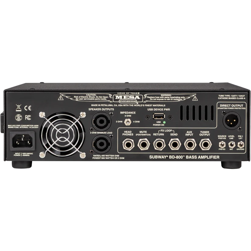 Mesa/Boogie Bass 800D 800-watt Bass Amplifier Head - UK