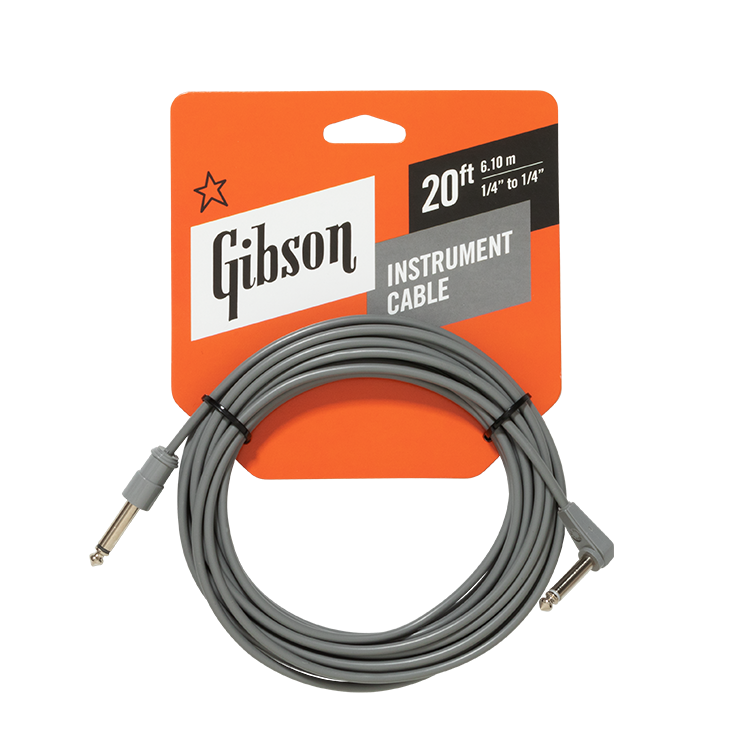 GIBSON ACCESSORIES VINTAGE ORIGINAL INSTRUMENT CABLE, 20' (CAB20-GRY)