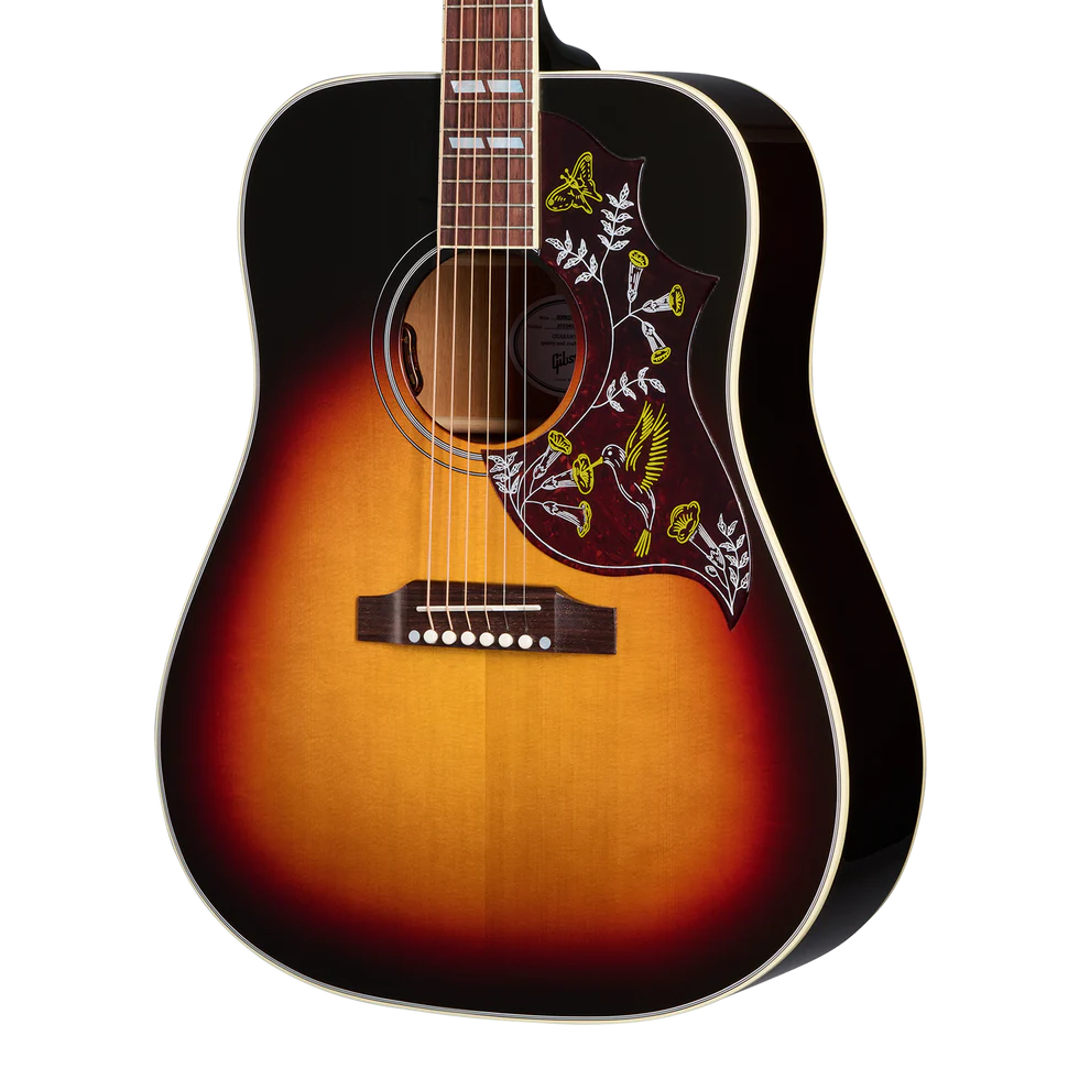 GIBSON HUMMINGBIRD STANDARD ACOUSTIC-ELECTRIC GUITAR - TRI BURST, EXCLUSIVE