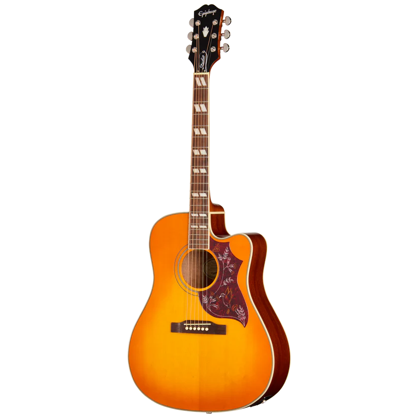 Epiphone Hummingbird Studio EC Acoustic-Electric Guitar - Heritage Cherry Sunburst