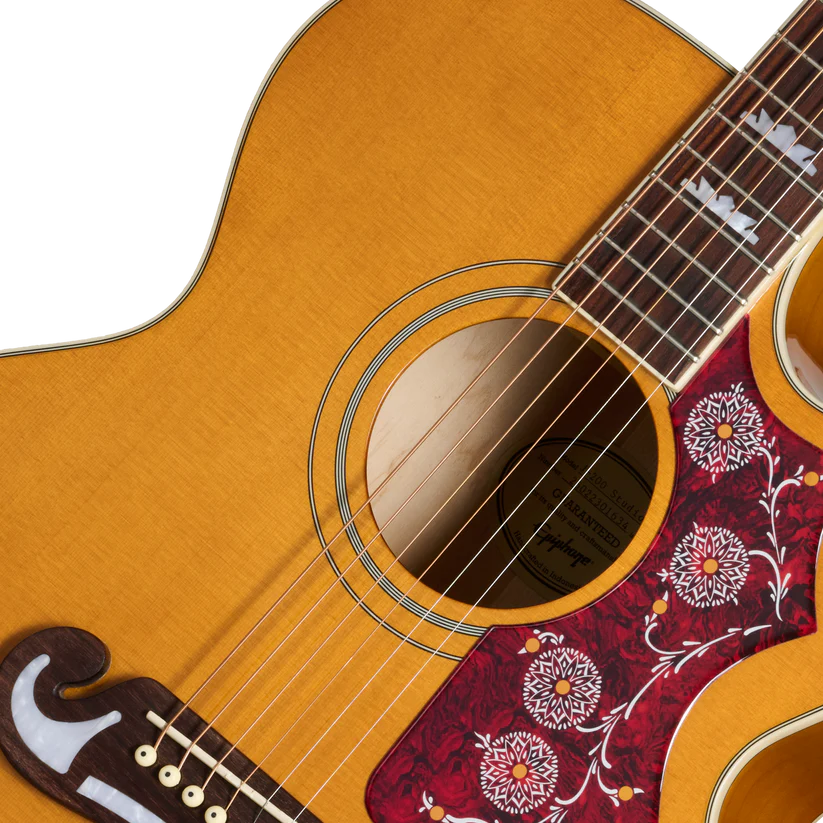 Epiphone J-200 Studio EC Acoustic-Electric Guitar - Antique Natural