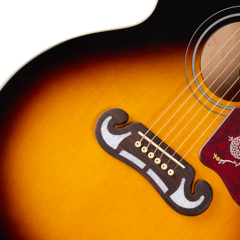 Epiphone J-200 Studio EC Acoustic-Electric Guitar - Vintage Sunburst