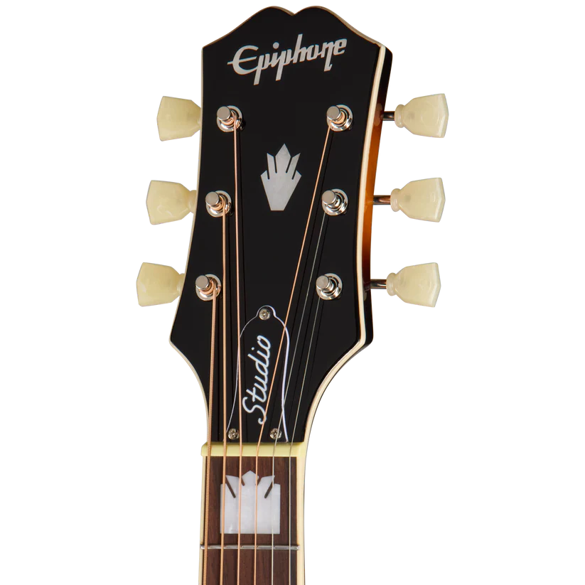 Epiphone J-200 Studio EC Acoustic-Electric Guitar - Vintage Sunburst
